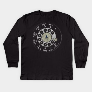 Vintage Rotary Dial Kids Long Sleeve T-Shirt